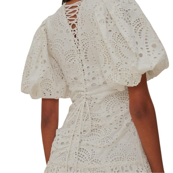NWT FARM Rio Cotton Eyelet Dress Size S - Picture 6 of 12